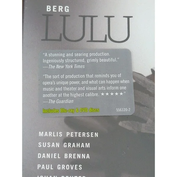 BERG LULU (Blu-ray & DVD) 2 Discs Metropolitan Opera/Lothar Koenigs NEW & SEALED - Picture 2 of 3